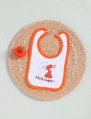 High Hygroscopic Property Halloween 100 Cotton Newborn Baby Bibs