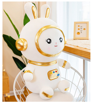 AZO Free Nontoxic Cuddly Space Rabbit Plush Toy