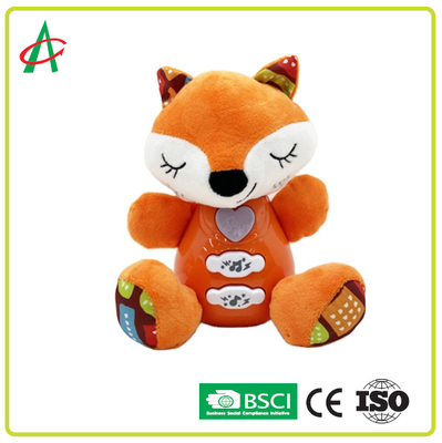 BPA Free Fox Musical Plush Toys For Sensory Training